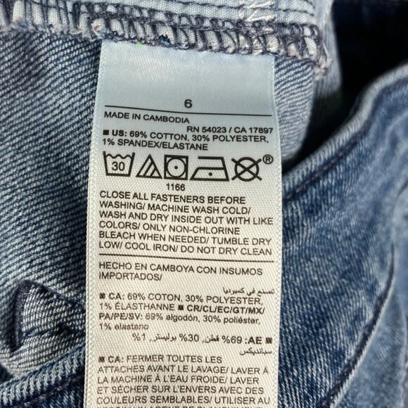 Old Navy Women's Mid-Rise Straight Leg Blue Stretch Casual Jeans - Picture 8 of 8